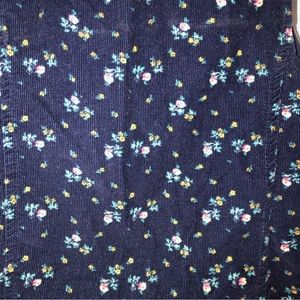 Gap  adorable corduroy shift dress. Floral fall